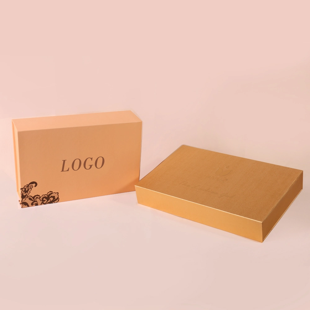 Book Shape Packaging Cardboard Magnetic Closure Foldable Paper Gift Box